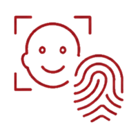 Icon for biometric authentication